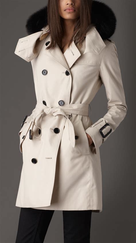 burberry cotton poplin trench coat charlet|Cotton Blend Trench Jacket in Beige .